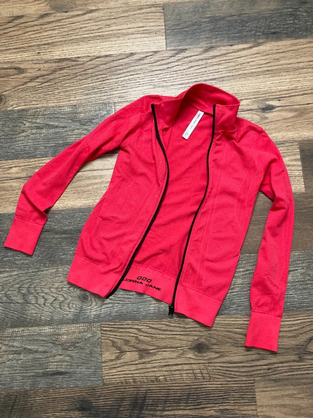 Lorna Jane Active Zip Jacket Women's XS/S Pink Seamless Long Sleeve Athletic Gym